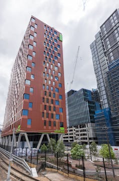 View of Urbanest student accommodation in Sydney