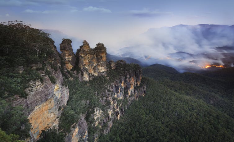 Wildfire in the Blue Mountains, May 2018