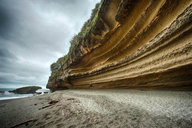 eroded coastline