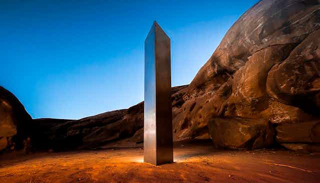 The 'mystery monolith' in Utah. 