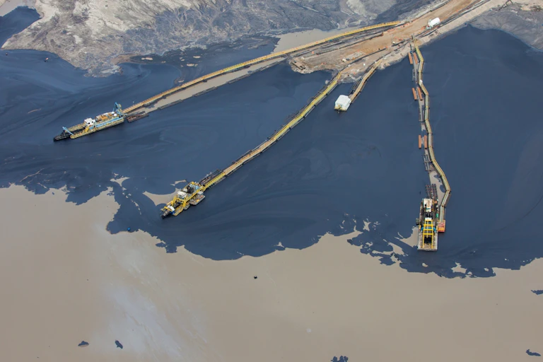 A tailings pond in Alberta.