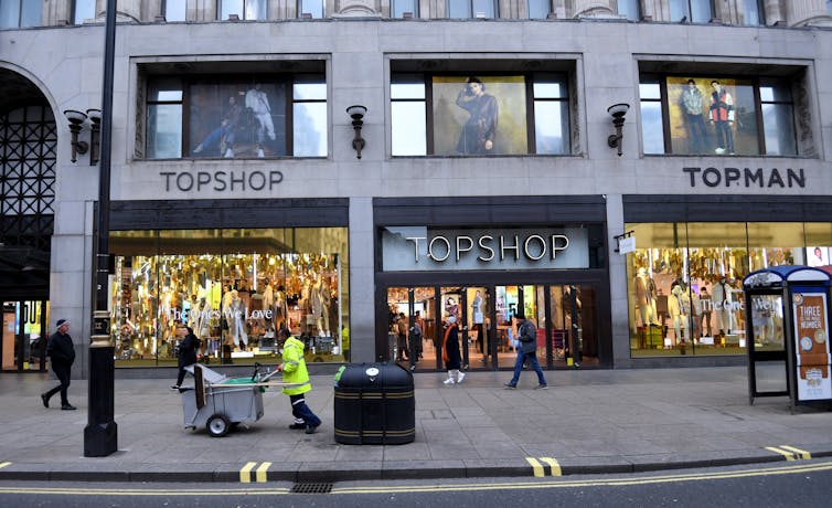 Topshop store windows
