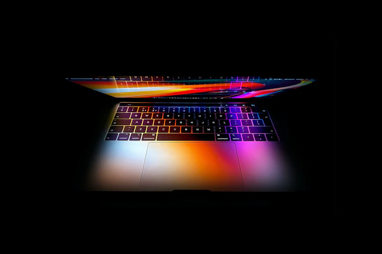 Arty photo of a laptop