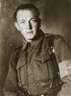A wartime photo of Gerhard Reinhardt