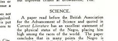 Subheading 'SCIENCE' above a column of text.