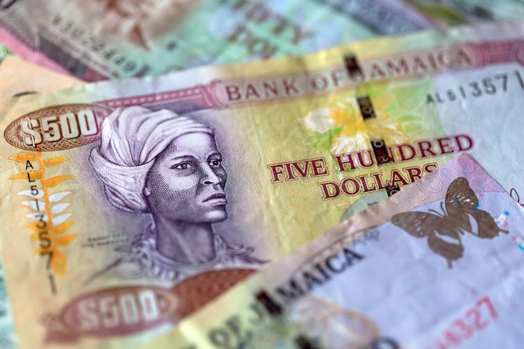 Nanny Maroon on Jamaican currency