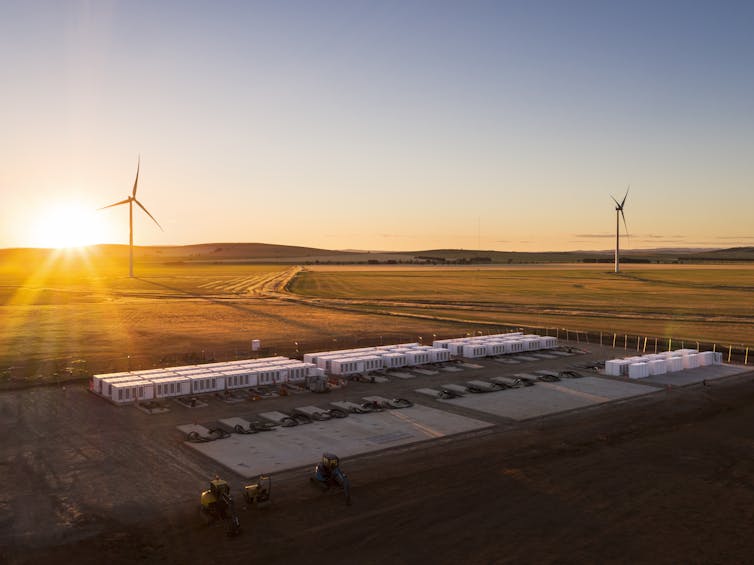 The Hornsdale Power Reserve, better known as the 'big battery', in South Australia.