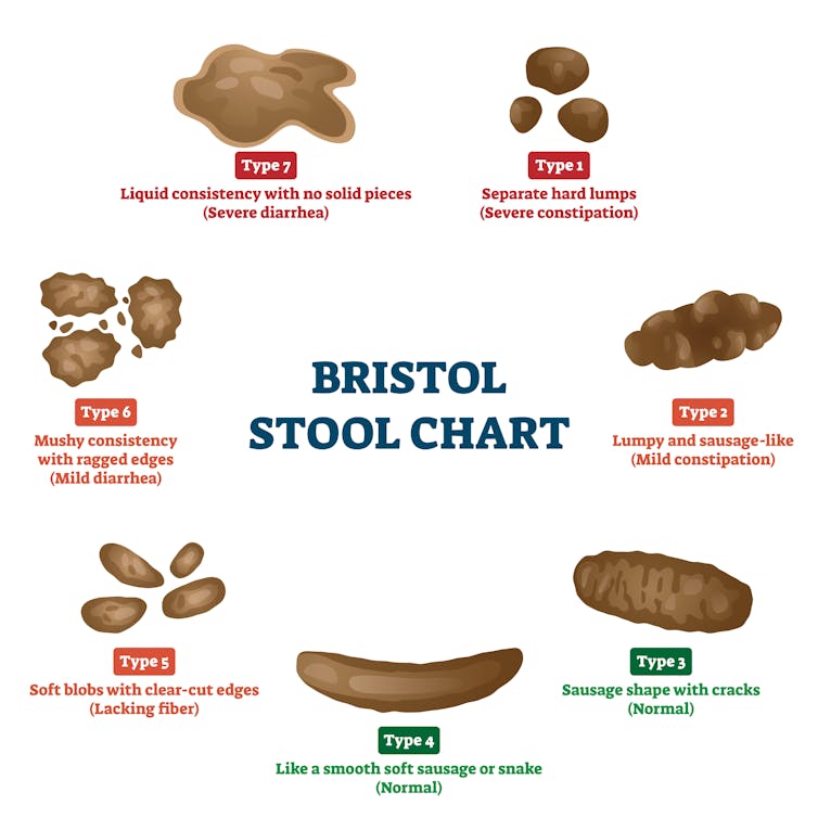 An image of the Bristol stool chart