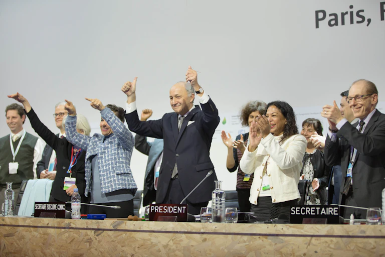 Negotiators celebrate