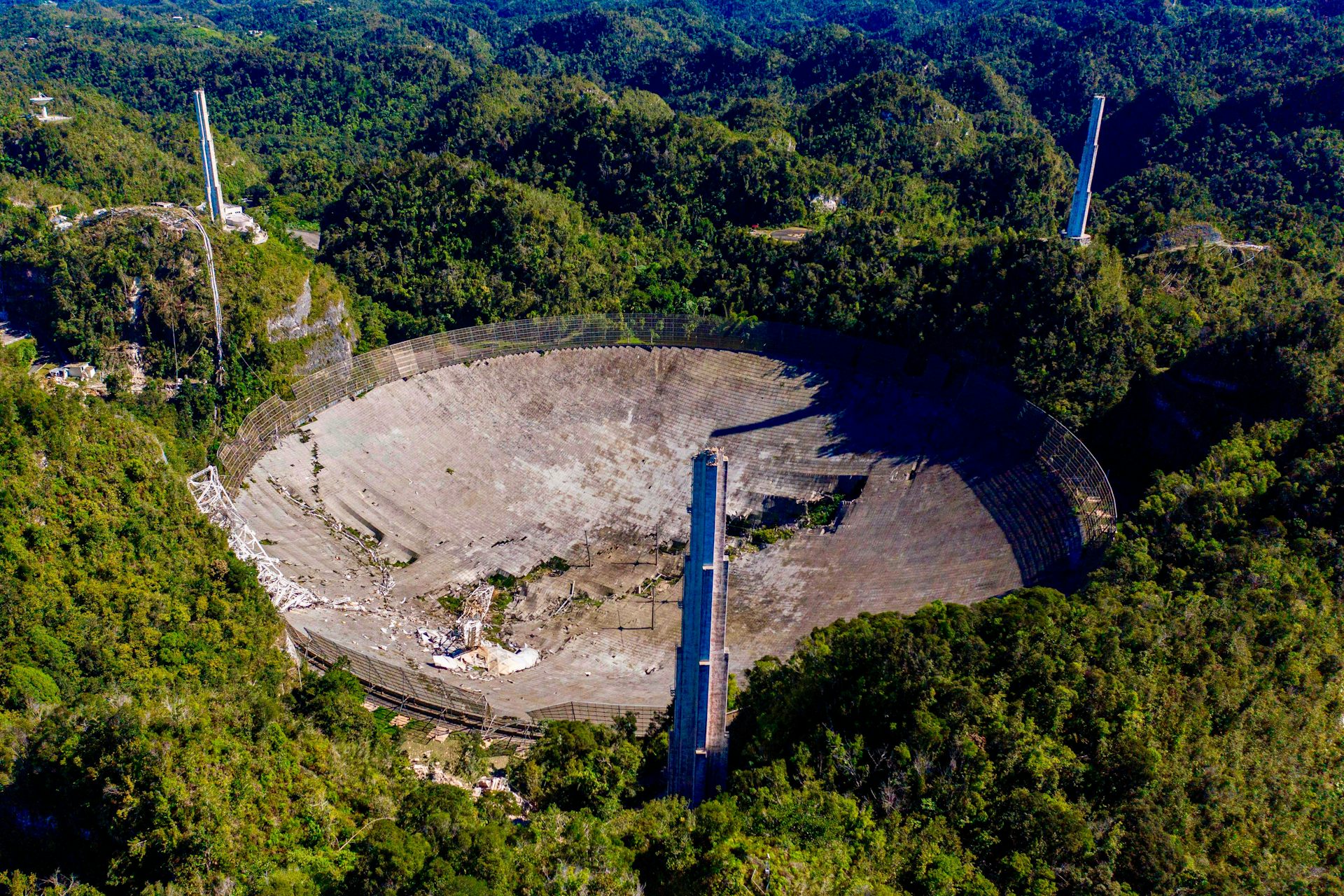 Arecibo telescope deals damage