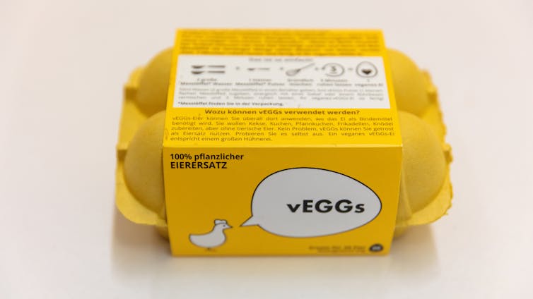 a package of vegan eggs