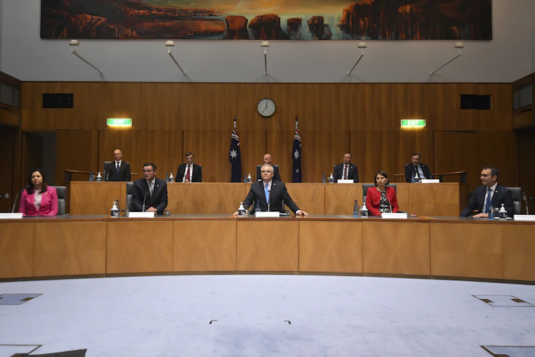 National cabinet, assembled in person