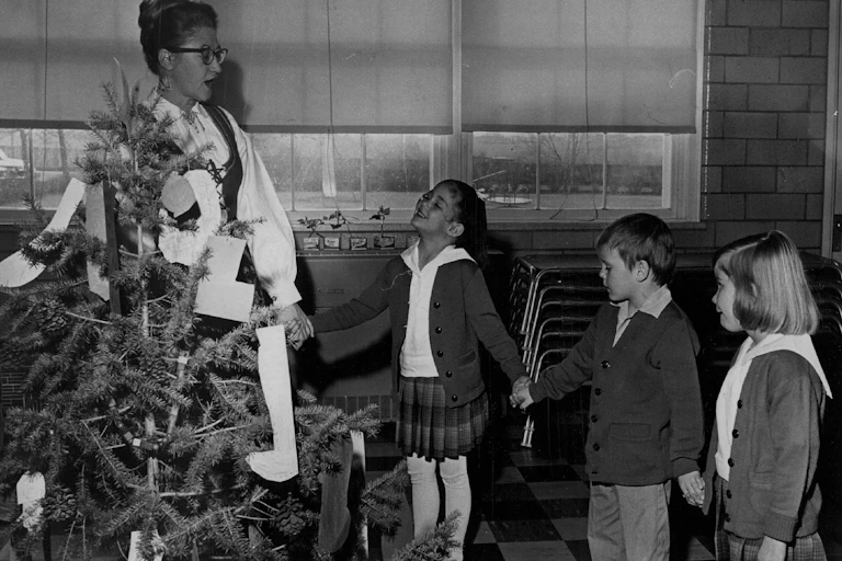 The fourteen days of Christmas observance, a custom of Norway, is featured in the St. Mary's Academy holiday observance at a Denver school.