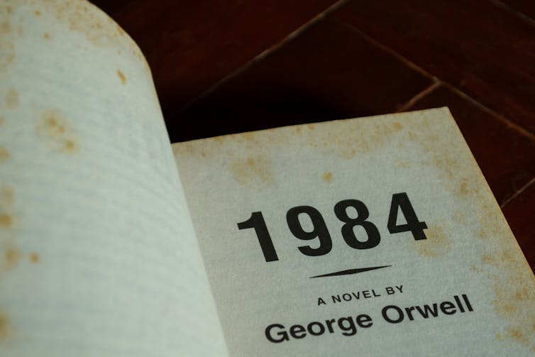 The front-matter section of 1984 by George Orwell