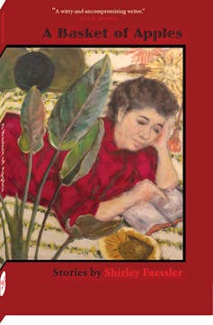A woman on the cover of a book.