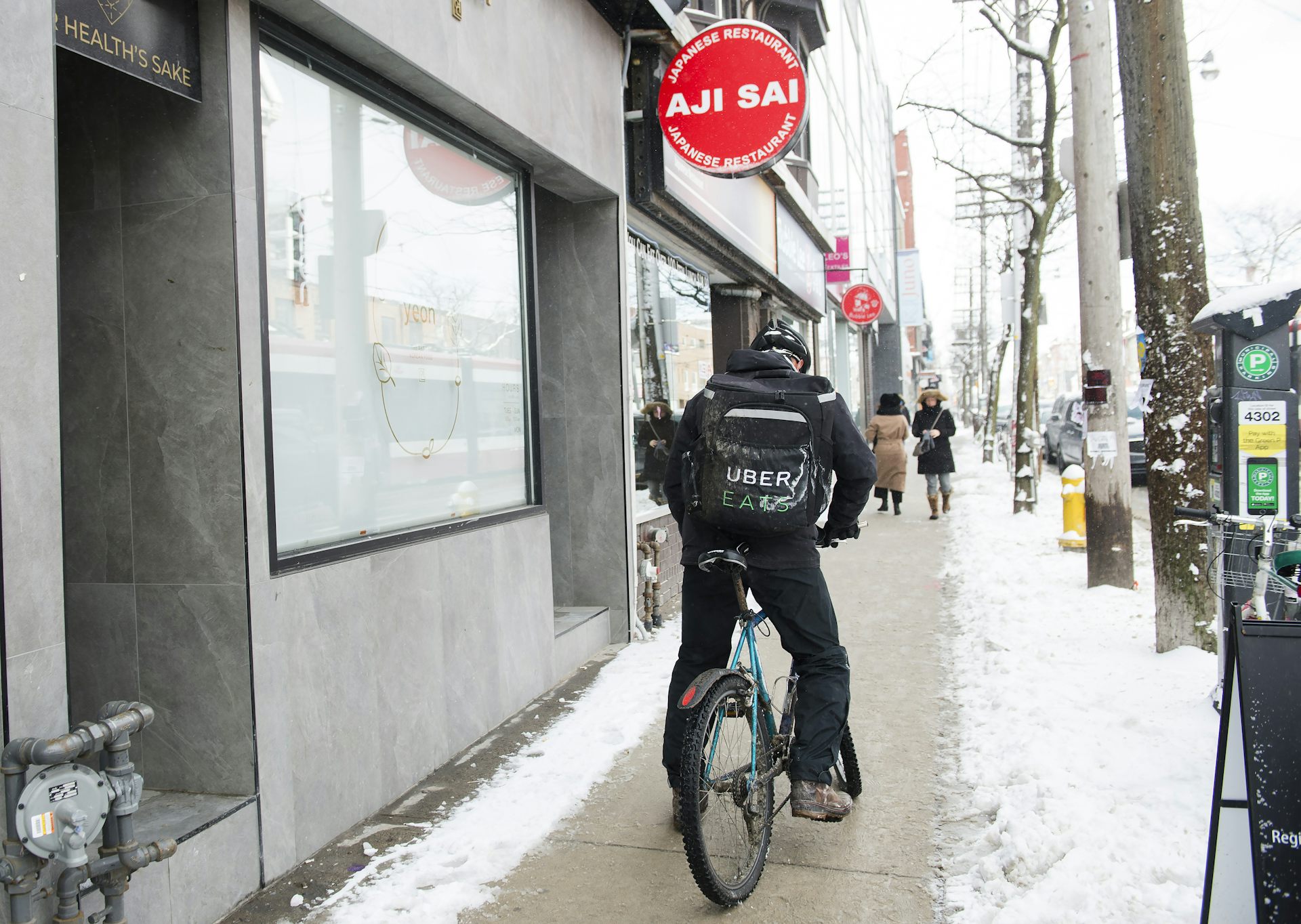 uber eats bicycle delivery pay