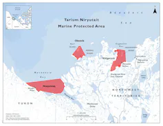 map of Tairum Niryutait Marine Protected Area