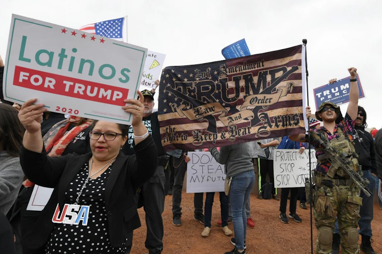 Des partisans de Donald Trump à Las Vegas, le 7 novrembre 2020.