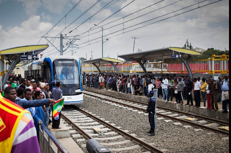 Inauguration du tramway d'Addis-Abeba, construit par la Chine