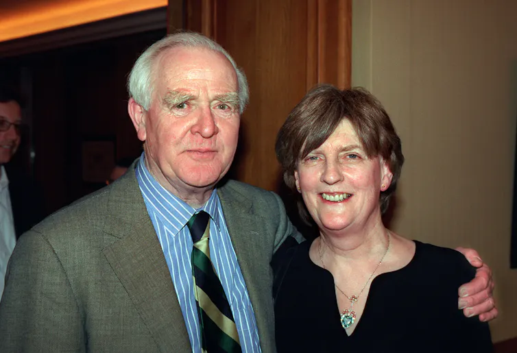 John le Carre (David Cornwell) and wife Jane Cornwell.