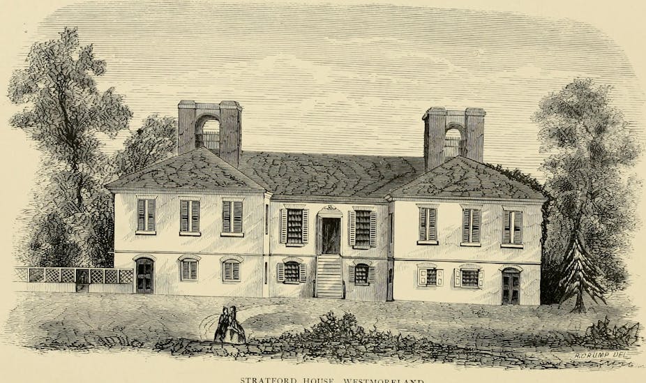 Stratford Hall in Westmoreland, Virginia