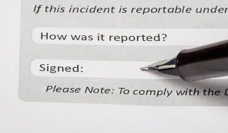 Incident report.