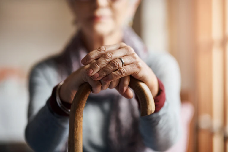 An older woman's hands