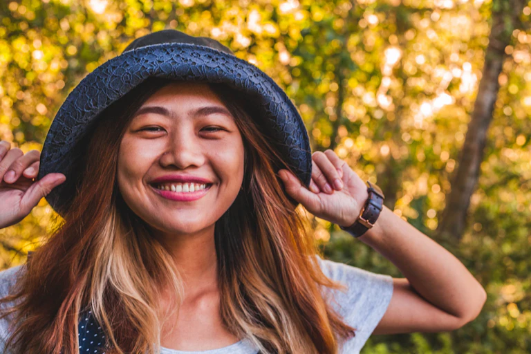 Smiling woman