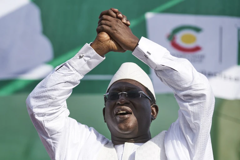 Soumaila Cissé en meeting en juillet 2018