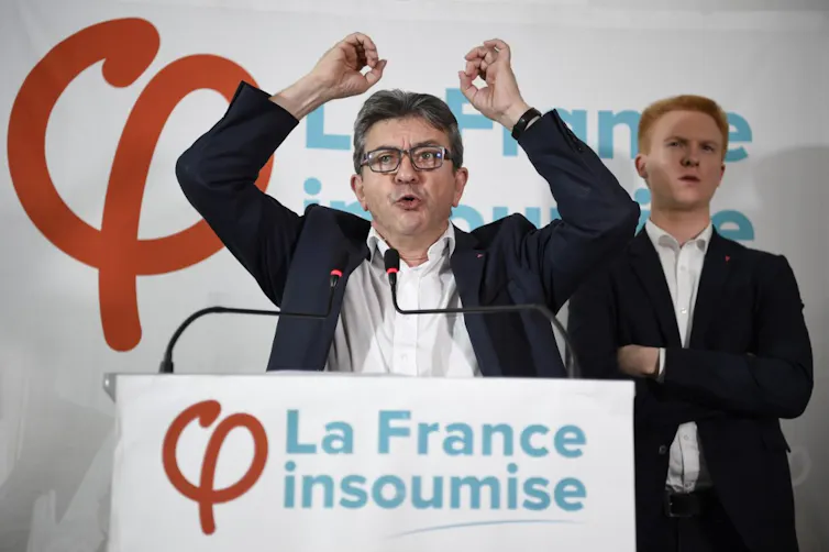 Jean‑Luc Melenchon, leader du parti d’extrême gauche France Insoumise, s’exprime le 19 octobre 2018 à Paris.