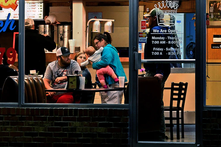A restaurant in the small Mississippi town of Senatobia.