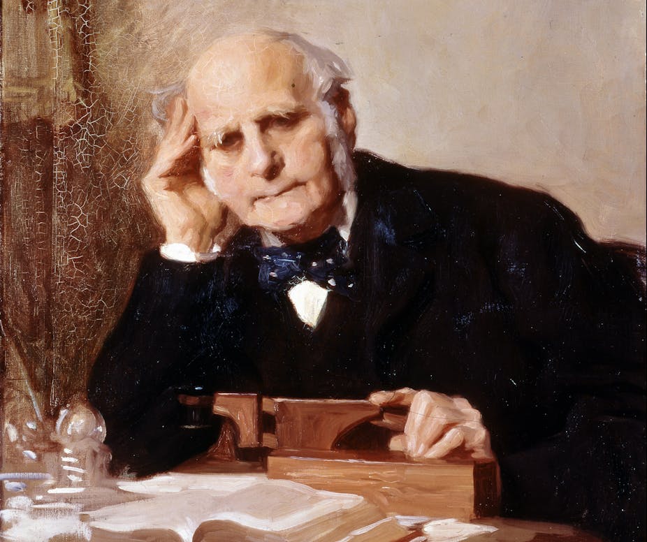 painted portrait of Galton