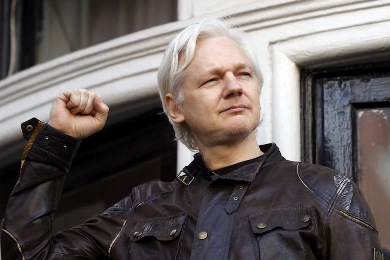 Julian Assange file photo from 2017