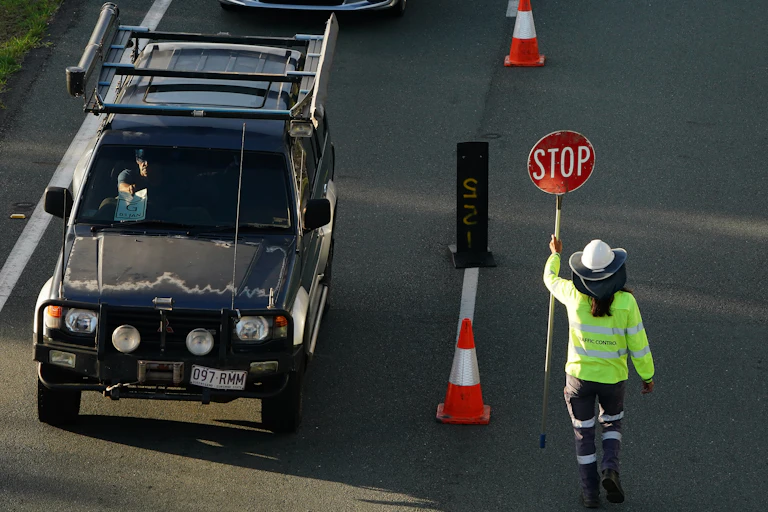 Motorist at a Queensland-NSW border checkpoint