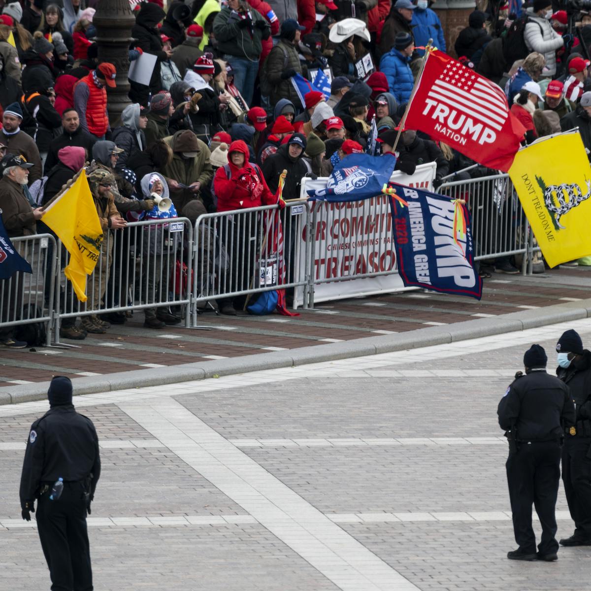 Yellow Gadsden Flag Prominent In Capitol Takeover Carries A Long And Shifting History