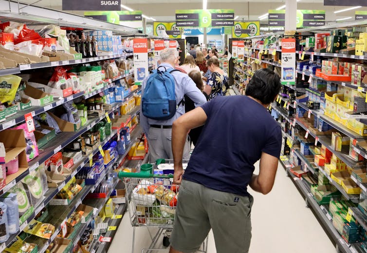 Panic buying in Brisbane.