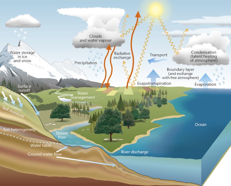 Diagram of water cycle