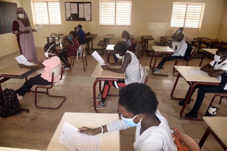 Dans une école de Dakar