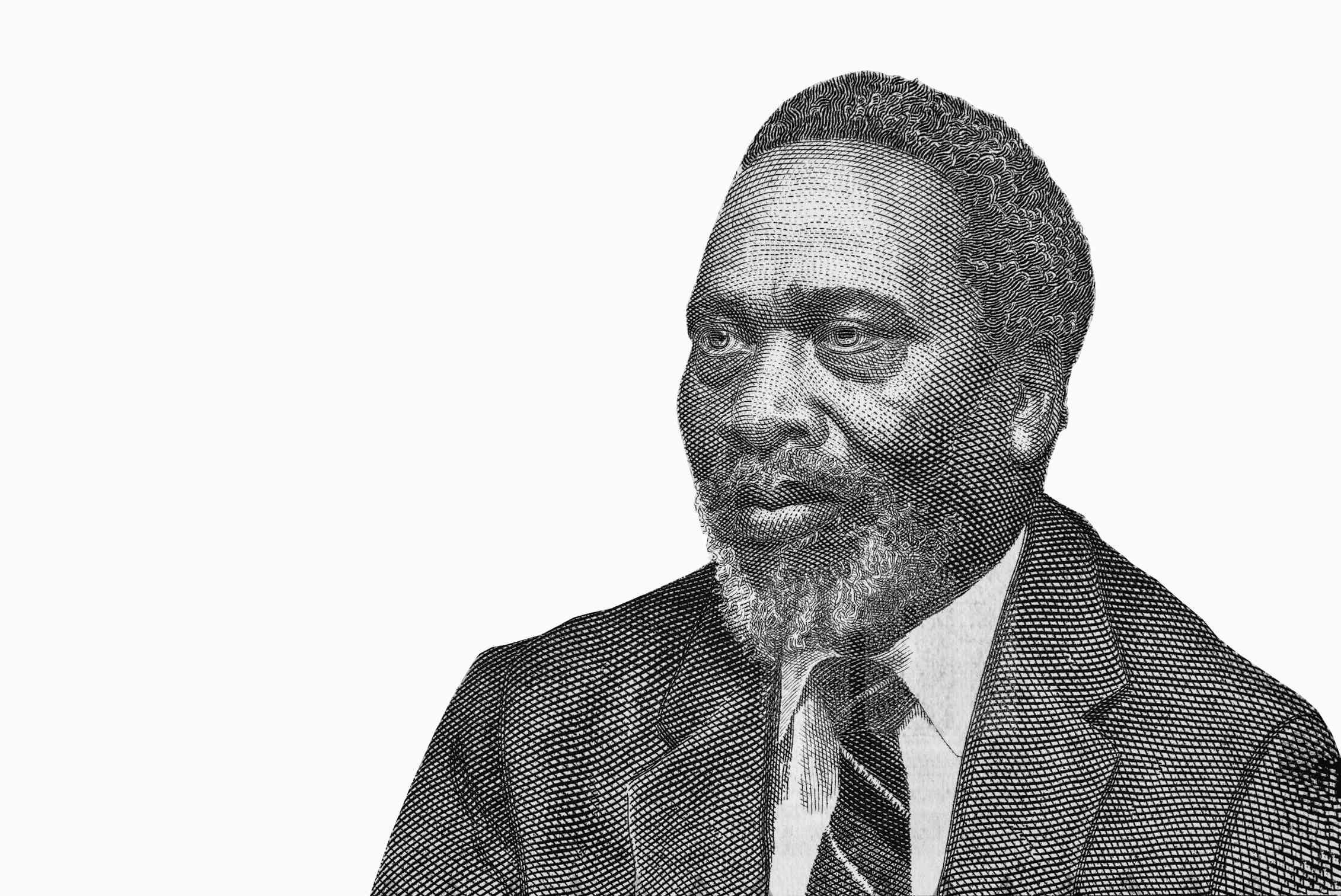 Retrato del primer presidente y padre fundador de Kenia Jomo Kenyatta (a partir de los billetes de banco). Shutterstock / Prachaya Roekdeethaweesab