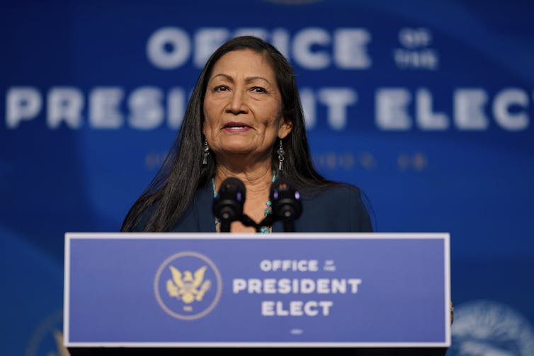 Native American congresswoman Deb Haaland