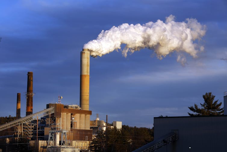A coal plant in the US state of New Hampshire