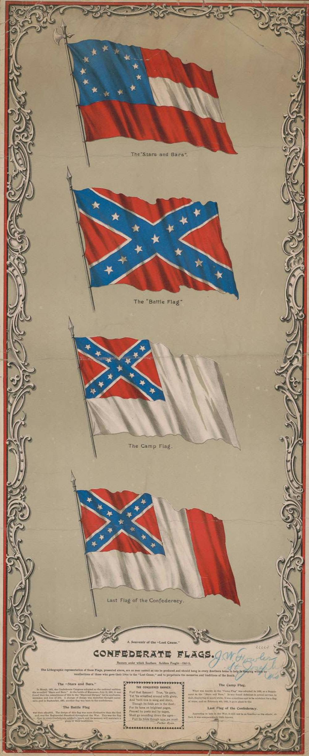 The Confederate battle flag, which rioters flew inside the US Capitol