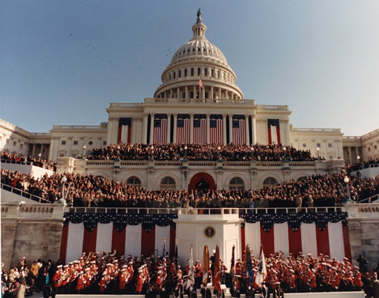 The Capitol during Bill Clinton's inauguration