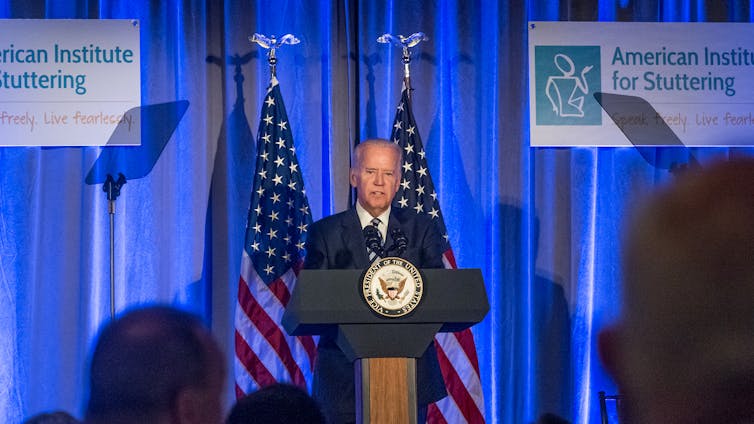 Joe Biden speaks at the 10th Annual American Institute For Stuttering gala.