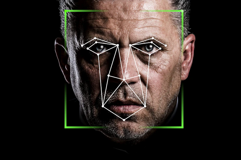 A man's face.