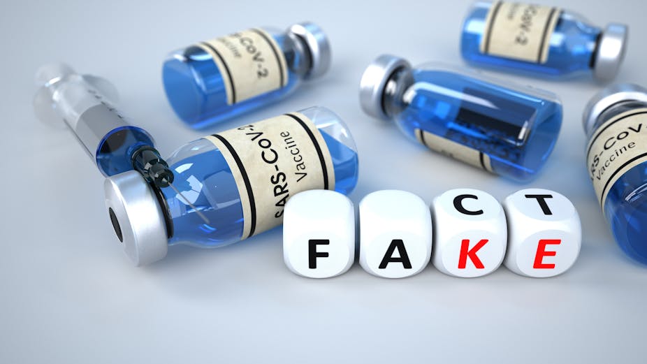 detecting fake news assignment vaccines answer key Vaccnie bottles on their sides with 'fact' and 'fake' spelt in dice