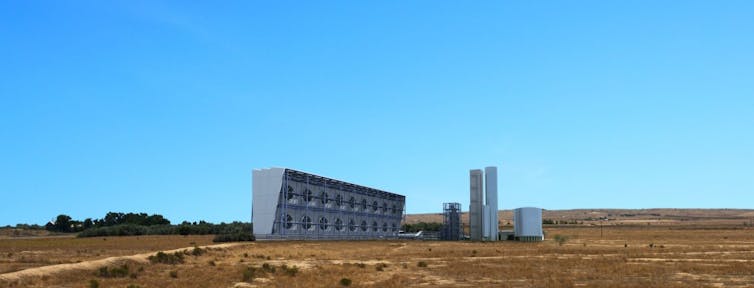Artist impression of a dac facility to be built in houston, texas.
