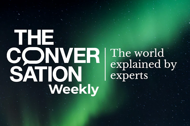 Promotion banner for The Conversation Weekly Podcast