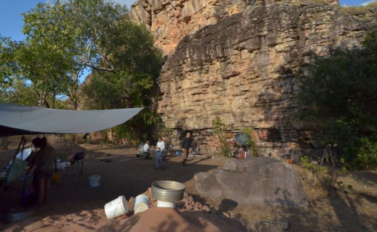 A site at the Madjedbebe is rock shelter in the Northern Territory.