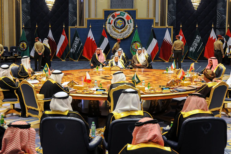Leaders of Gulf States in Kuwait for the 2017 meeting of the Gulf Cooperation Council.